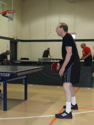 Andy Lewis, of Elkins Park, competes in Men's Singles Table Tennis.
