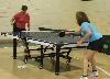 Helene Roth and Marianne Sterin compete in Women's Singles Table Tennis. 