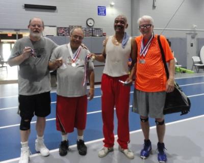 Larry Campbell, Michael Camma, Charles Williams, Gerry Dallahan-basketball medalists